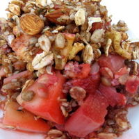 Strawberry Rhubarb Crunch